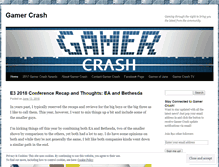 Tablet Screenshot of gamercrash.com